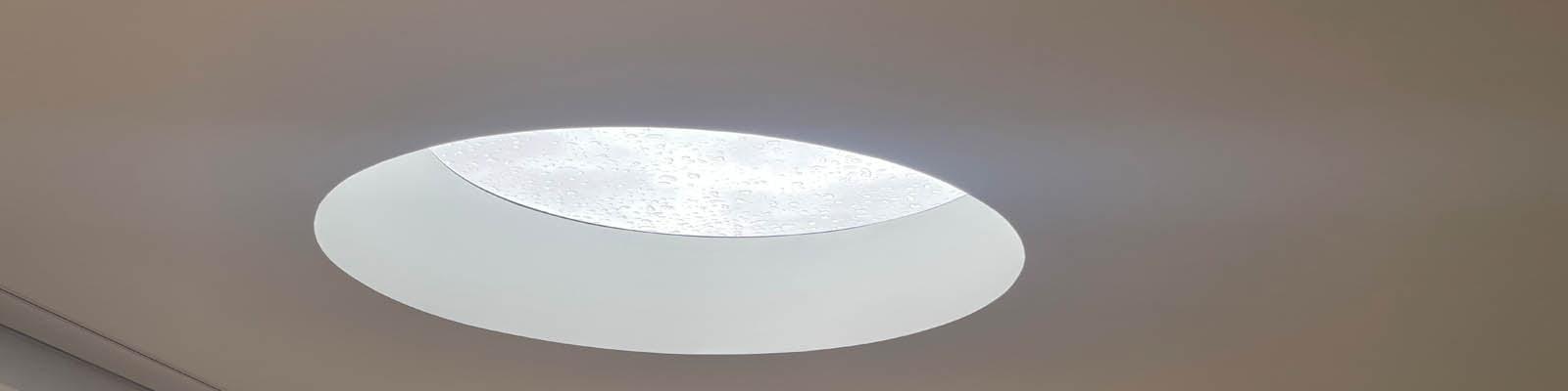 Bespoke flush glaze round circular rooflight